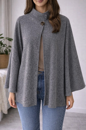 Cape / Gilet Élégant Gris