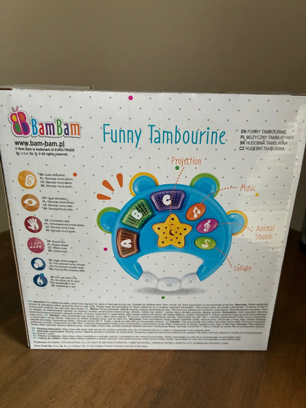 boîte à tambourin musical bam bam jardinière