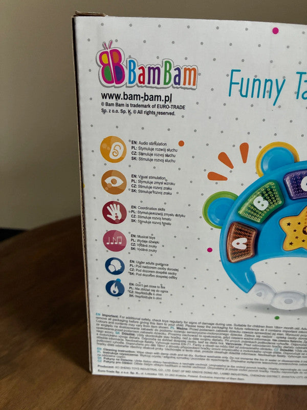 boîte à tambourin musical bam bam jardinière