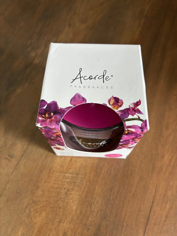 bougie verre 30 heures orchidée