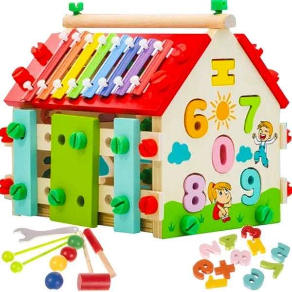 Kruzzel 22564 maison pédagogique en bois