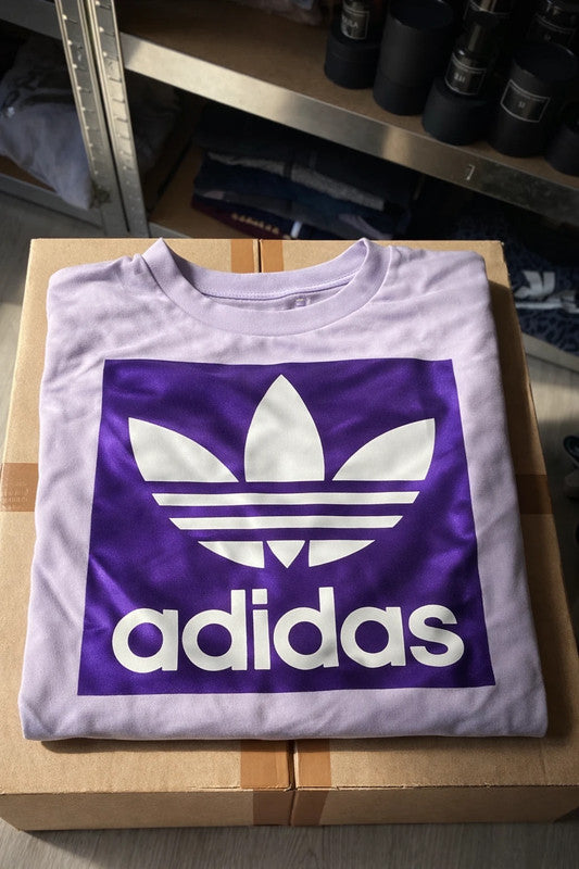 adidas originals trefoil logo soft vision violet
