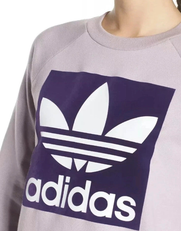 adidas originals trefoil logo soft vision violet