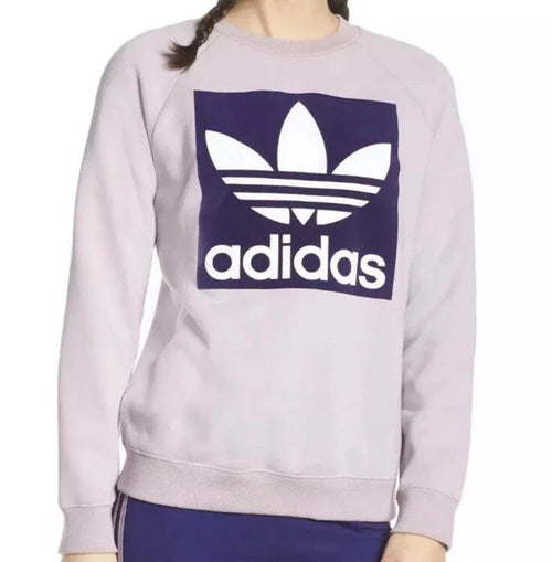 adidas originals trefoil logo soft vision violet