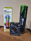Lot gaming , led,  souris , tapis de souris