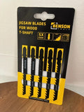lames de scie sauteuse 5 pièces bois fente en K
