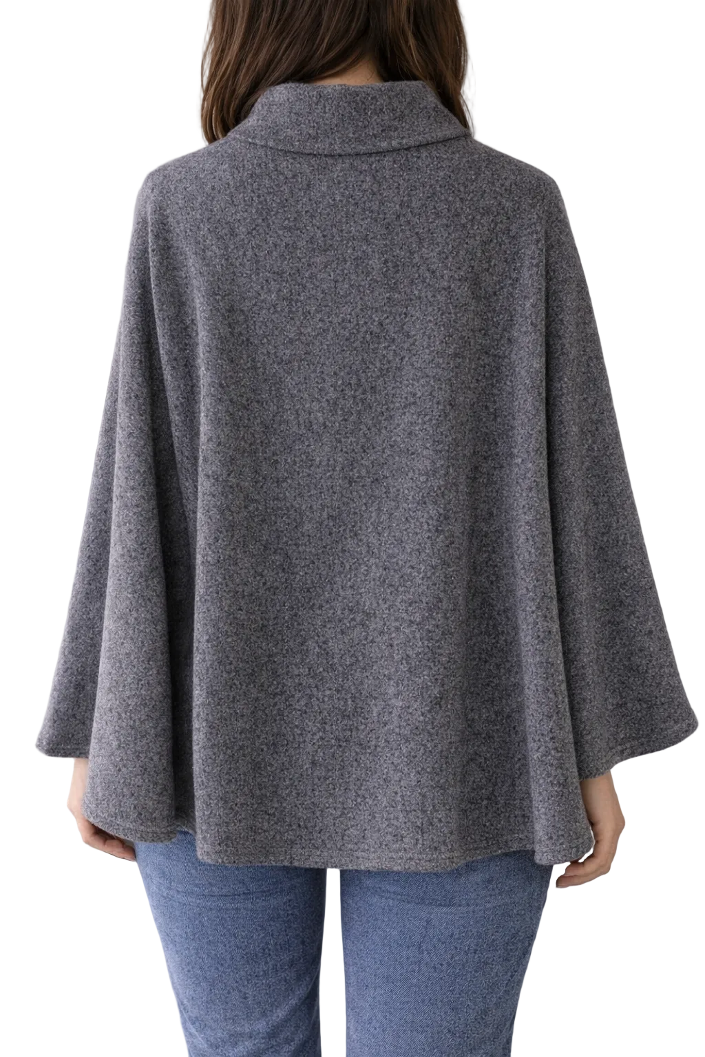 Cape / Gilet Élégant Gris