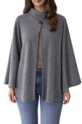 Cape / Gilet Élégant Gris